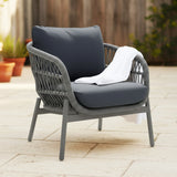 Outdoor 4 Seater Rope Conversation Sofa Set