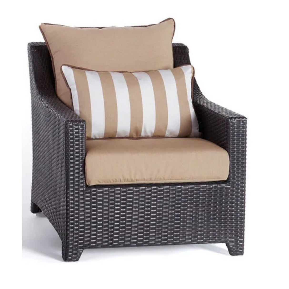 All Weather Outdoor Wicker Garden L-Shape Sectional Conversation Set