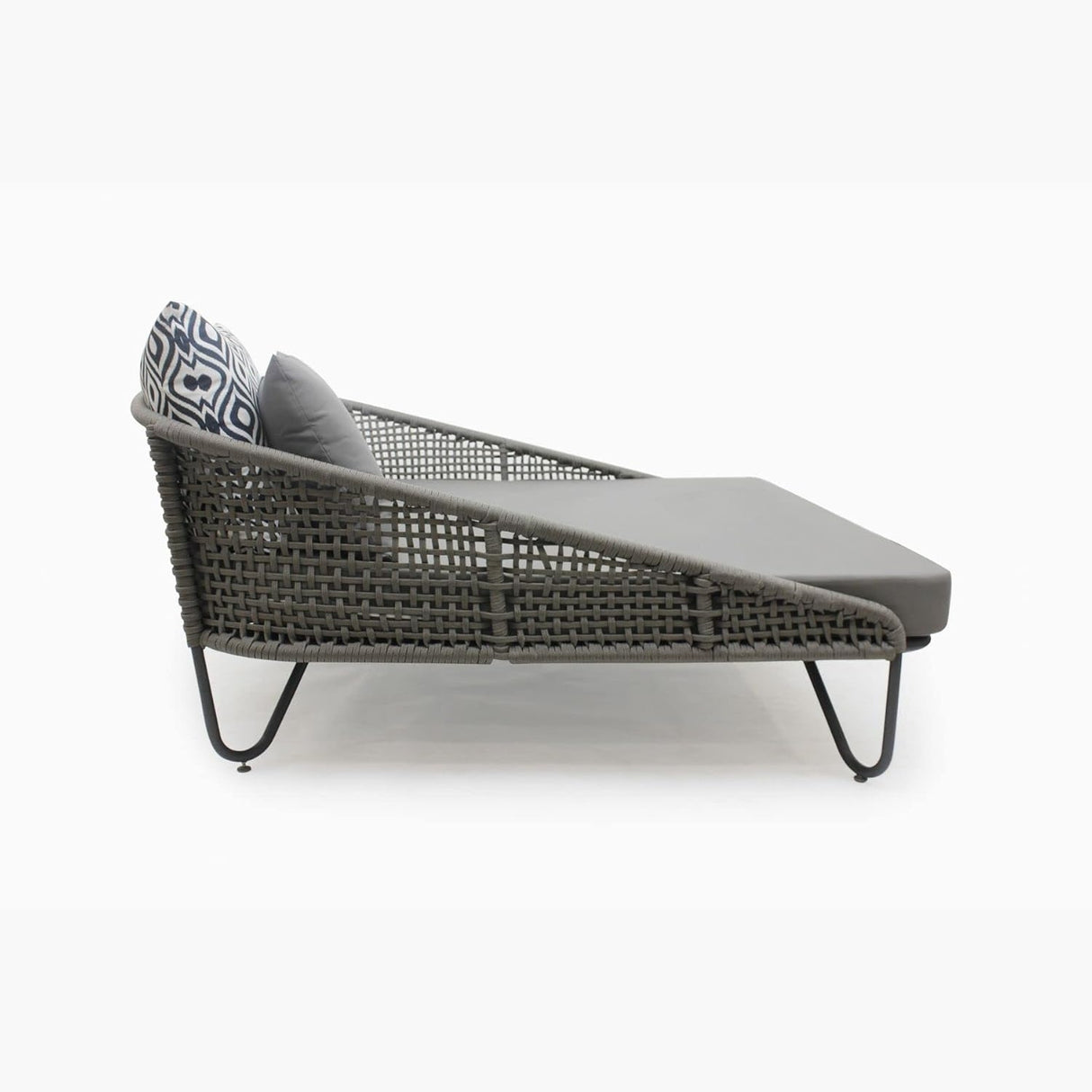 Outdoor Rope Patio Furniture Daybed (Grey)