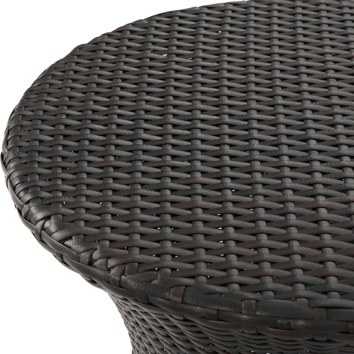 Outdoor Wicker Round Patio End Table