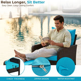 Outdoor Wicker 5-Piece Patio Sofa Set