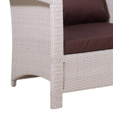 Outdoor All-Weather Wicker Single Seater Sofa