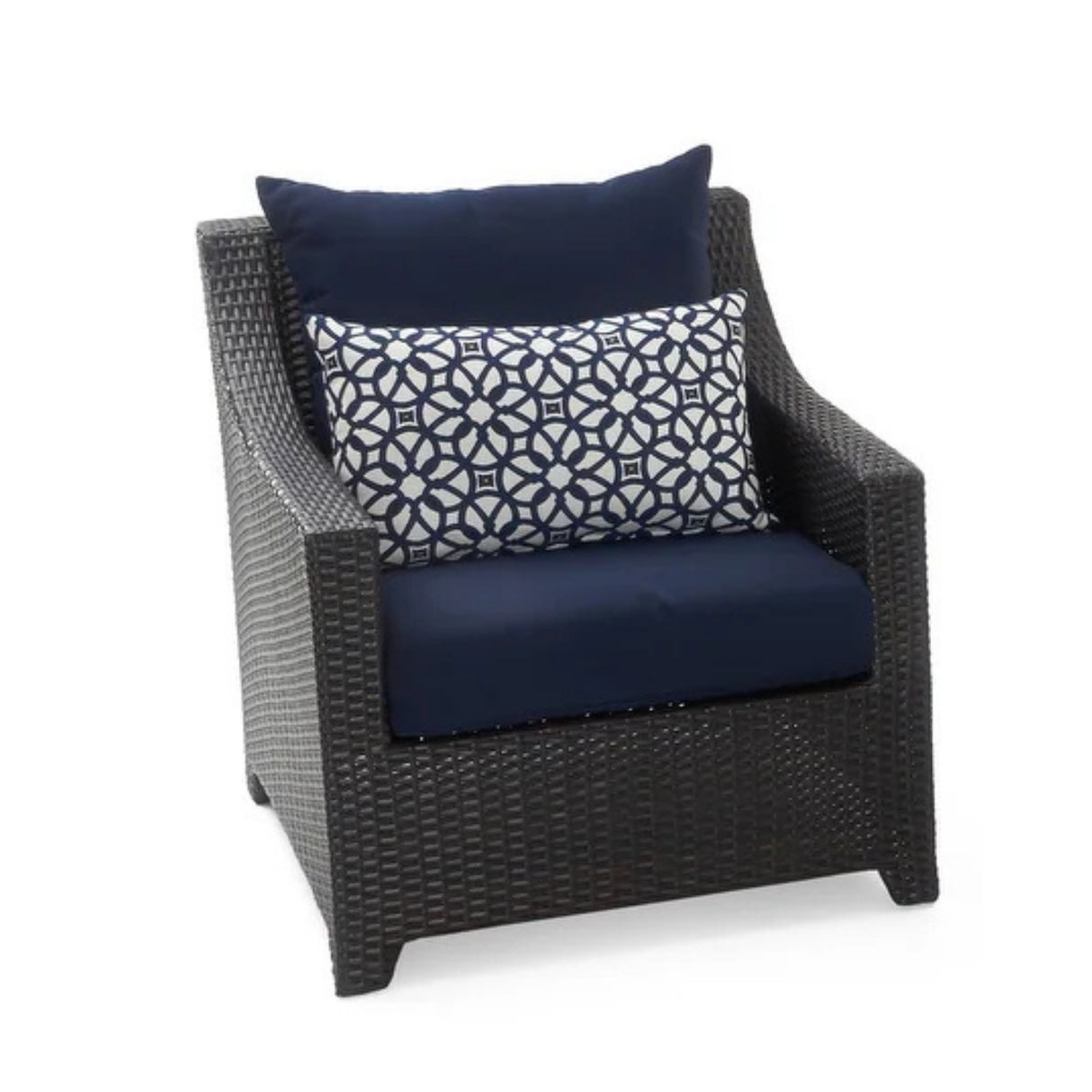 All Weather Outdoor Wicker Garden L-Shape Sectional Conversation Set