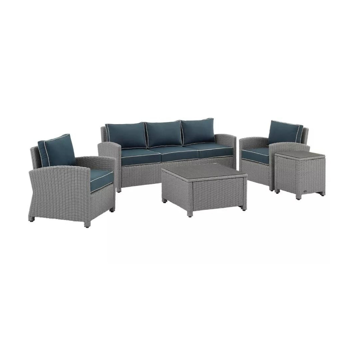 Outdoor Wicker 5-Seater Sofa Set