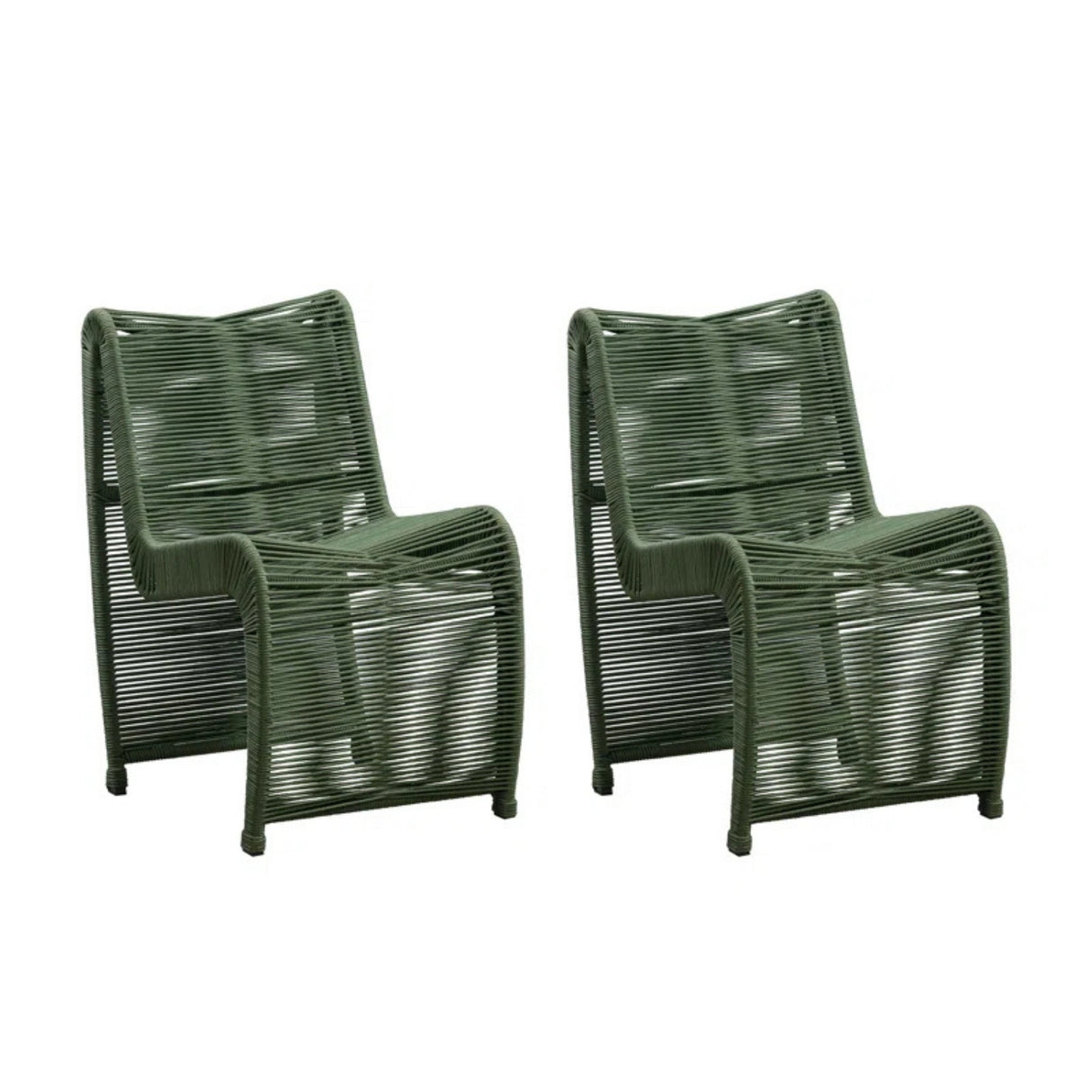 2-Piece Outdoor Rope Patio Chairs