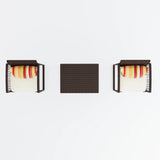Outdoor Rattan Wicker Bar Set With 2-Tier Table