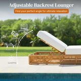 Outdoor All-Weather Rope Lounger with Cushions