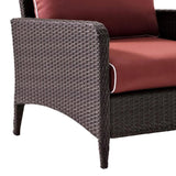 Outdoor 4 Piece Patio Wicker Furniture Set