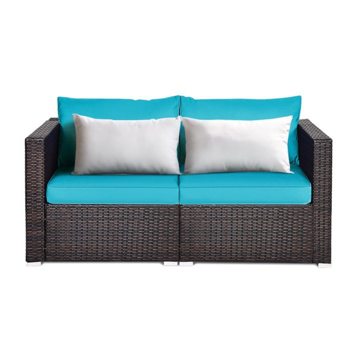 Outdoor All-Weather Rattan Wicker Double Seater Sofa