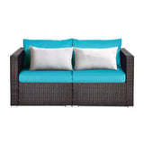 Outdoor All-Weather Rattan Wicker Double Seater Sofa