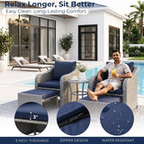 Outdoor Rattan Wicker 5 Piece Patio Sofa Set
