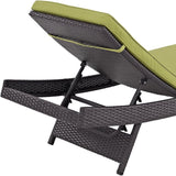 Outdoor Rattan Wicker Chaise Lounger For Poolside