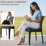 Outdoor Rattan Wicker Patio Dining Chairs