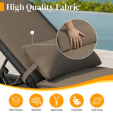 Outdoor Rope Lounge Chair With 2-Tier Table