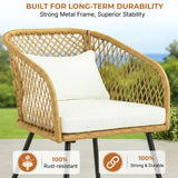 Outdoor Wicker 3-Piece Patio Set