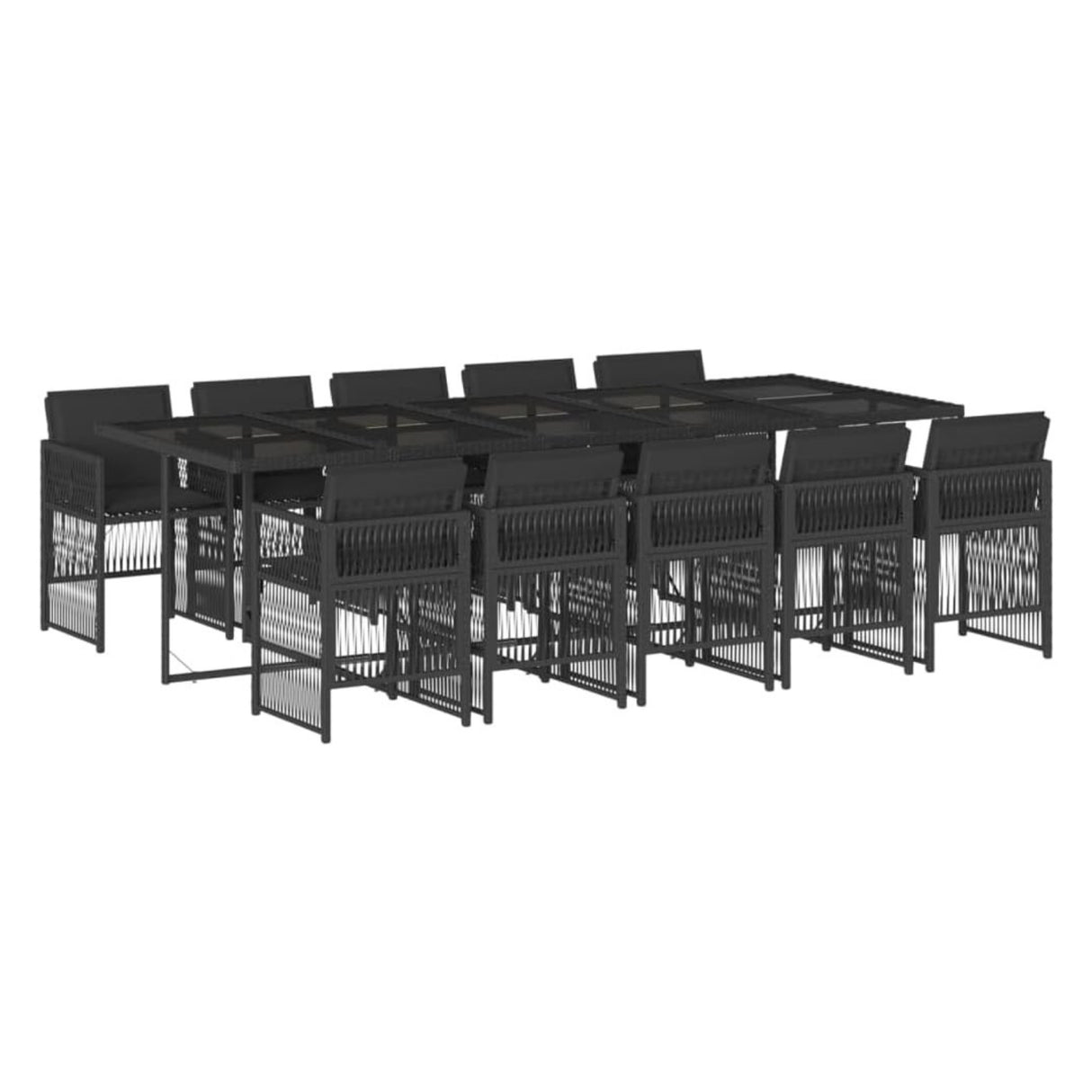 10 Seater Outdoor Rattan Wicker Dinning Set