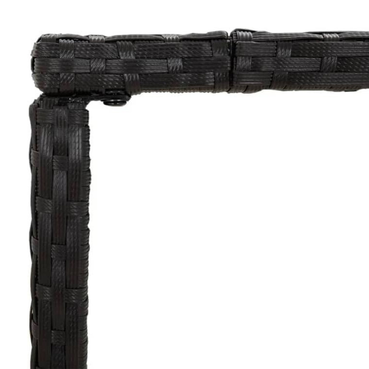 7-Piece Outdoor Rattan Wicker Bar Set with Glass Top Table