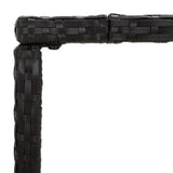 7-Piece Outdoor Rattan Wicker Bar Set with Glass Top Table