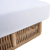 Outdoor All-Weather Rope Lounger with Cushions