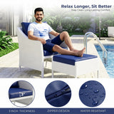 Outdoor Rattan Wicker 5 Piece Patio Sofa Set