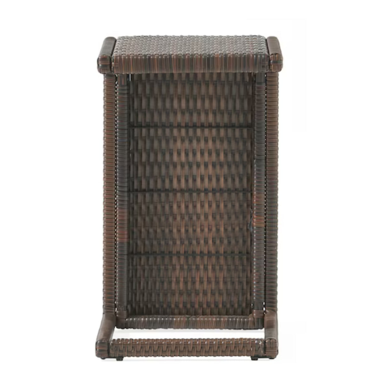 Outdoor Rattan Wicker Lounge Chairs Set of 2 with Matching Side Table