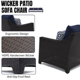 Outdoor All-Weather Rattan Wicker Three Seater Sofa