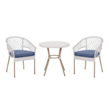 3-Piece Outdoor Rattan Wicker Patio Set