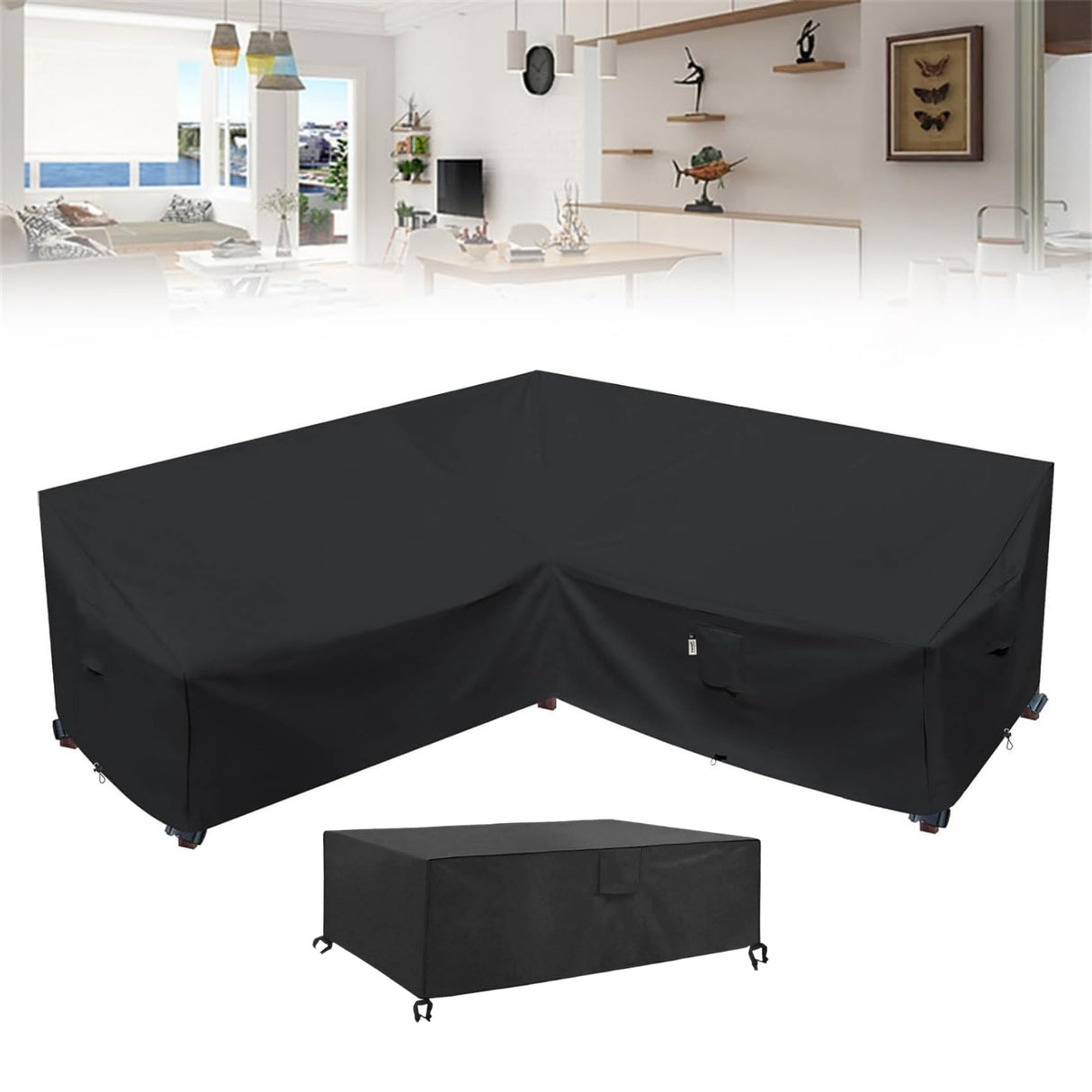 L-Shape Sofa Set Cover