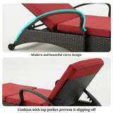 Outdoor All-Weather Wicker Lounger