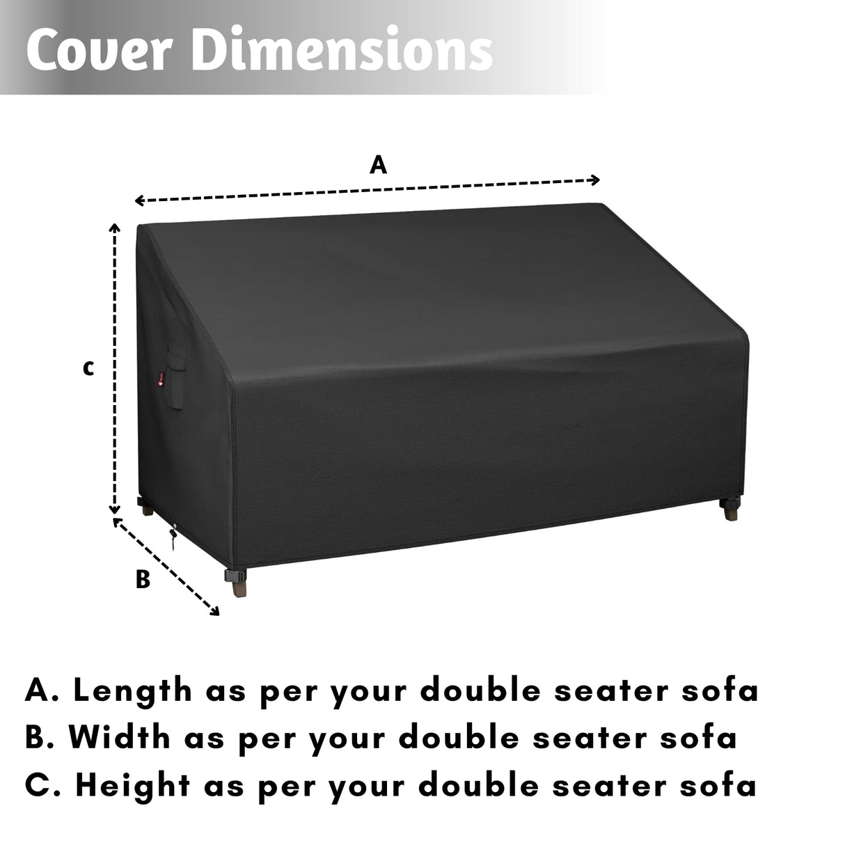 Outdoor Double Seater Sofa Cover