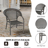 7-Piece Outdoor Rattan Wicker Dining Table Set