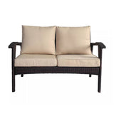 Outdoor Rattan Wicker 1-Piece Loveseat Sofa
