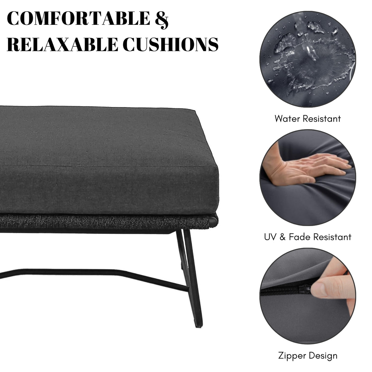 Outdoor All-Weather Rope Ottoman