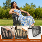 Outdoor Rope 3-Piece Patio Set (Grey & Dark Grey)
