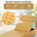 Outdoor 2-Piece Chaise Lounge Chair with Adjustable Settings and Cushions