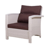 Outdoor All-Weather Wicker Single Seater Sofa