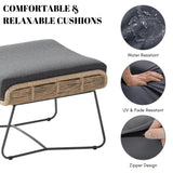 Outdoor All-Weather Rope Footstool