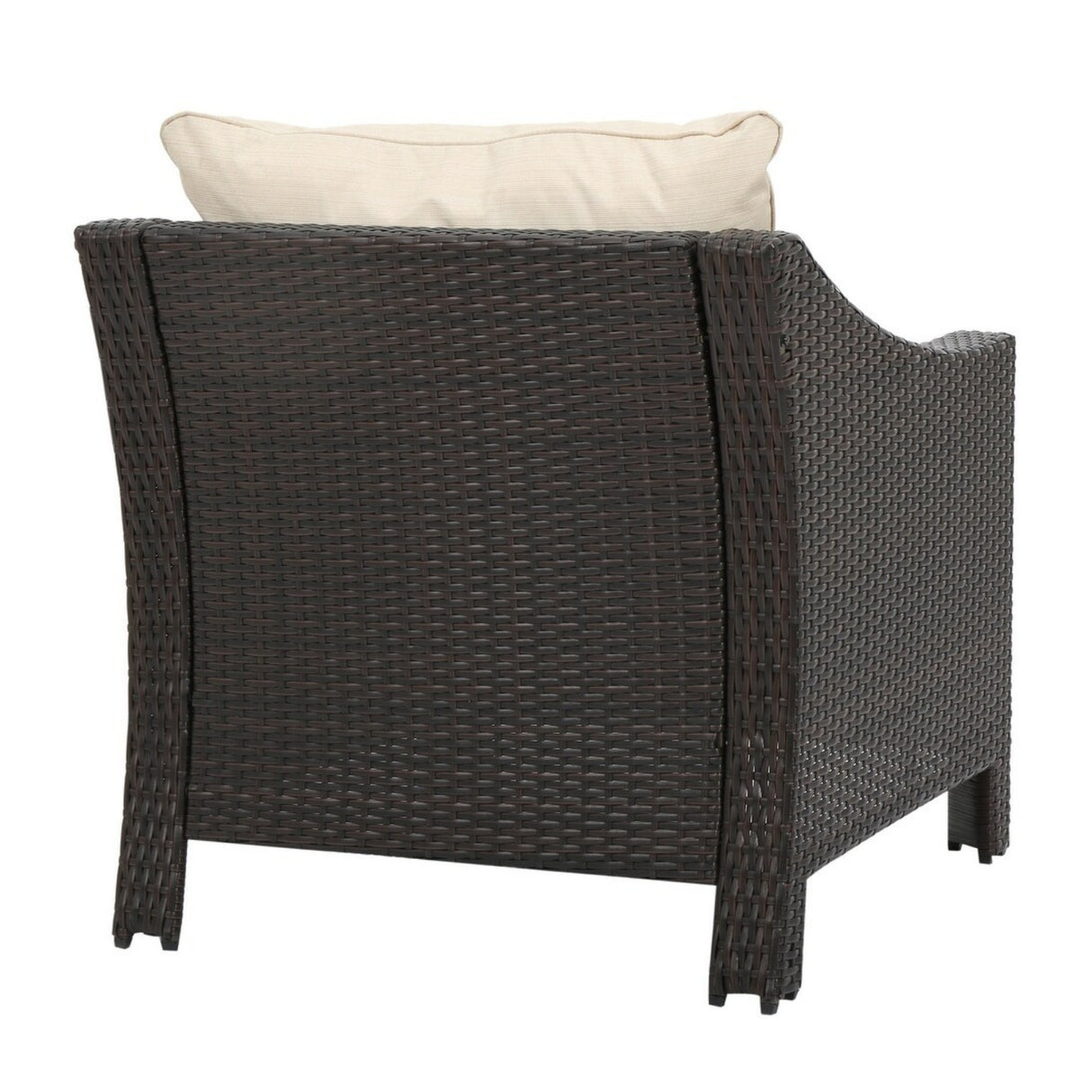 1-Piece Outdoor Wicker Single Seater Sofa