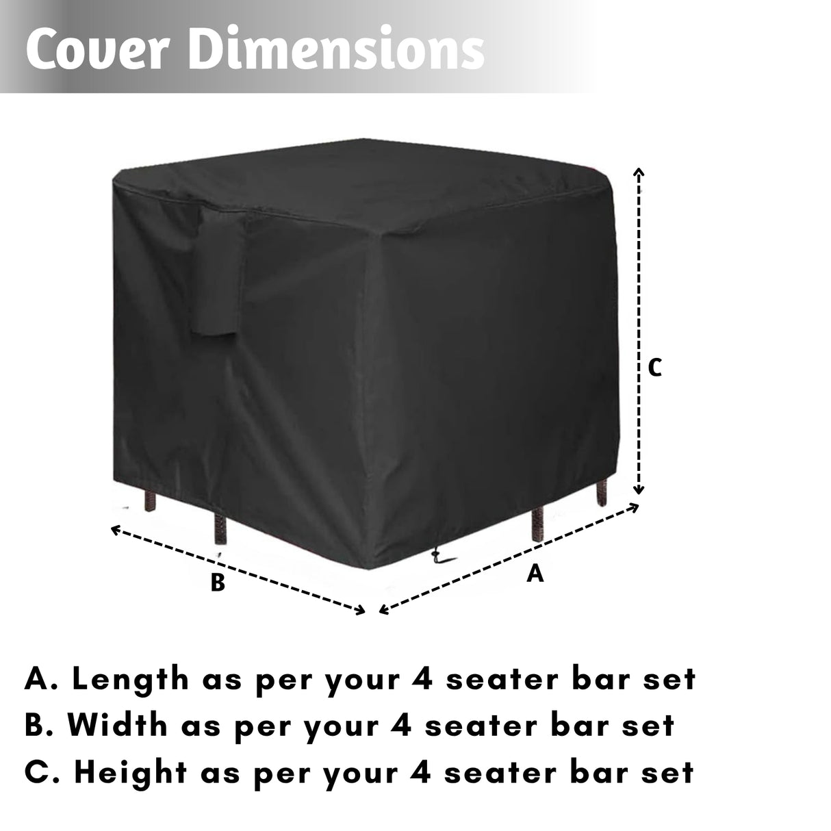 Outdoor 4+1 Bar Set Cover