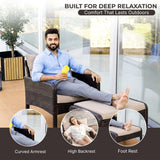Outdoor Wicker 5-Piece Patio Sofa Set