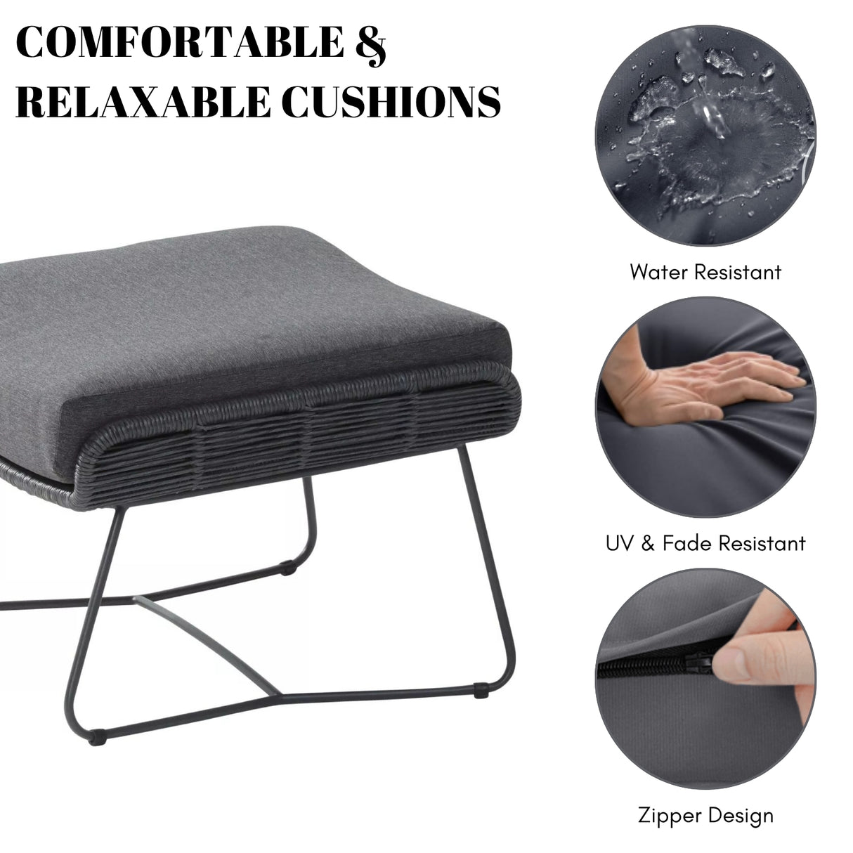 Outdoor All-Weather Rope Footstool