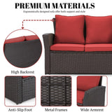 Outdoor All-Weather Wicker 6-Piece Sofa Set