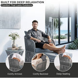 Outdoor 3 Piece Rope Patio Sofa Set (Grey)