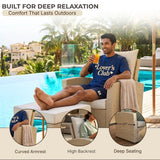 Outdoor Rattan Wicker 4-Piece Patio Sofa Set