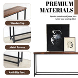 Sheesham Wood Top Modern Console Table