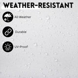 10ft Side Pole Square Shape Outdoor Umbrella With Marble Base (White)