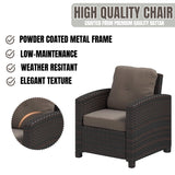 1-Piece Outdoor Wicker Single Seater Sofa