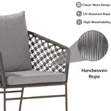 Outdoor Rope 2-Piece Patio Chairs