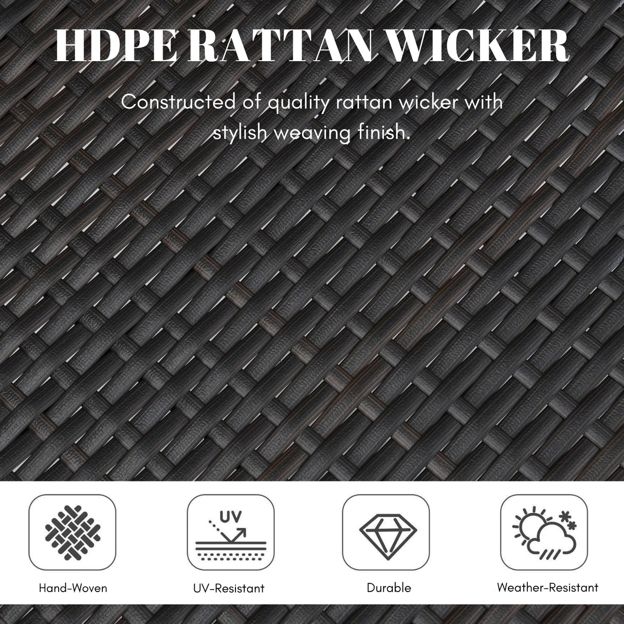 Outdoor Rattan Wicker Patio Dining Chairs