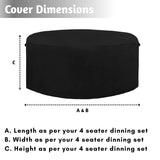 Outdoor 4+1 Dinning Set Cover